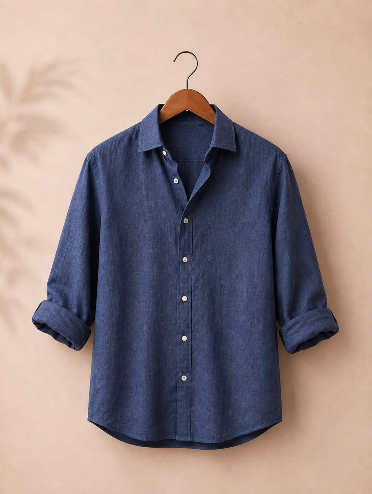 Midnight Blue Irish Linen Shirt