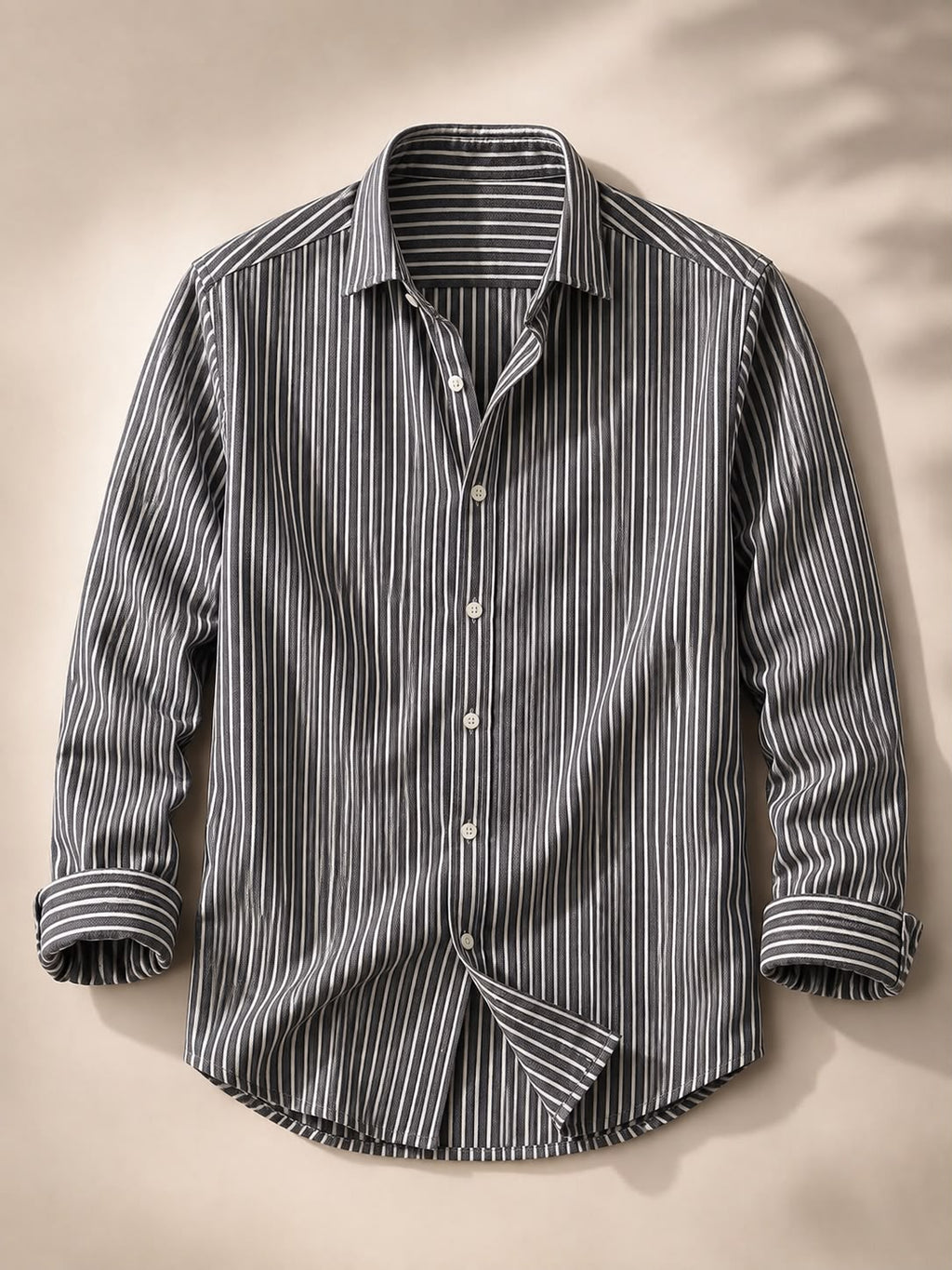 Charcoal Pinstripe Shirt