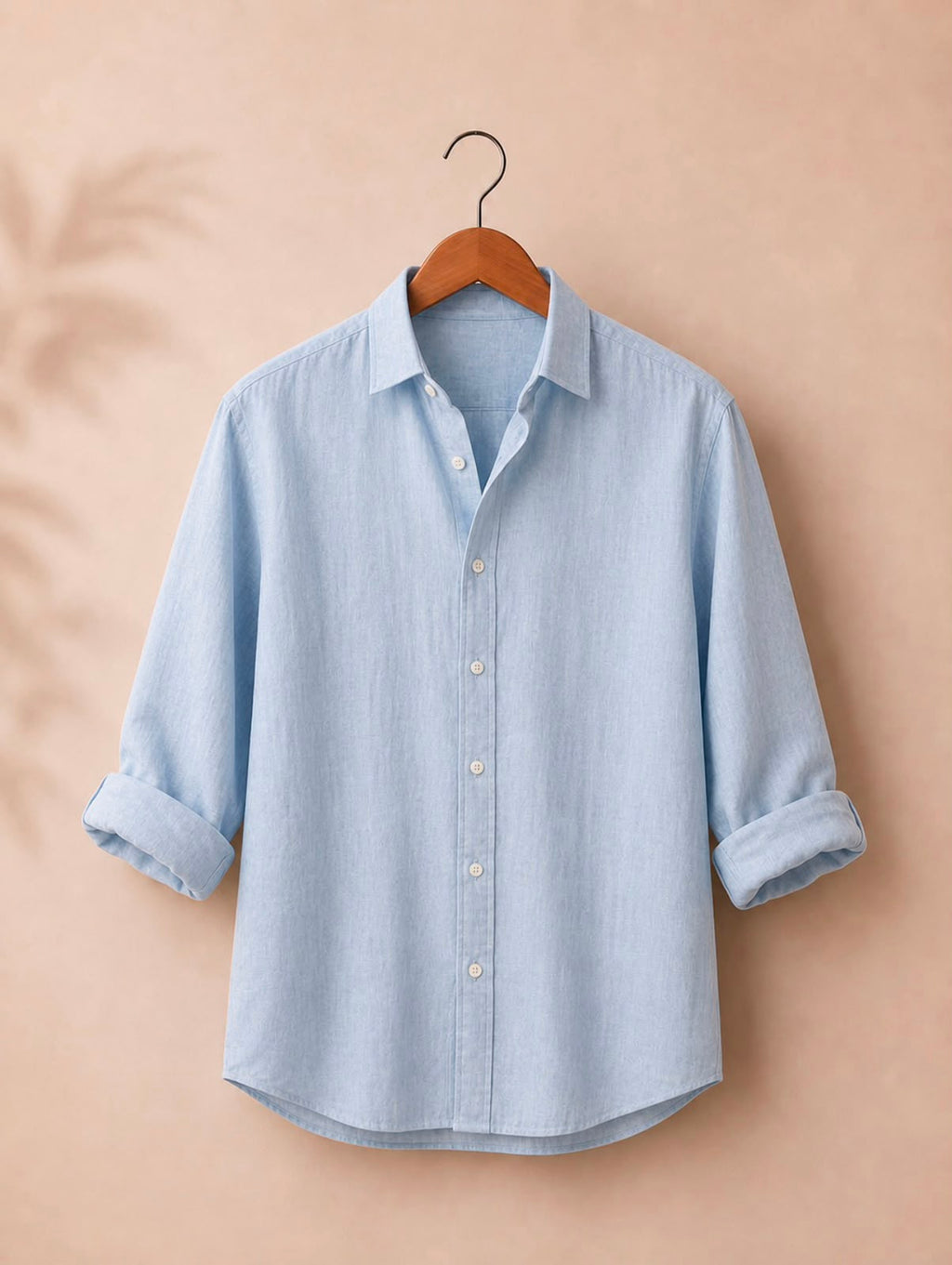 Light Blue Irish Linen Shirt
