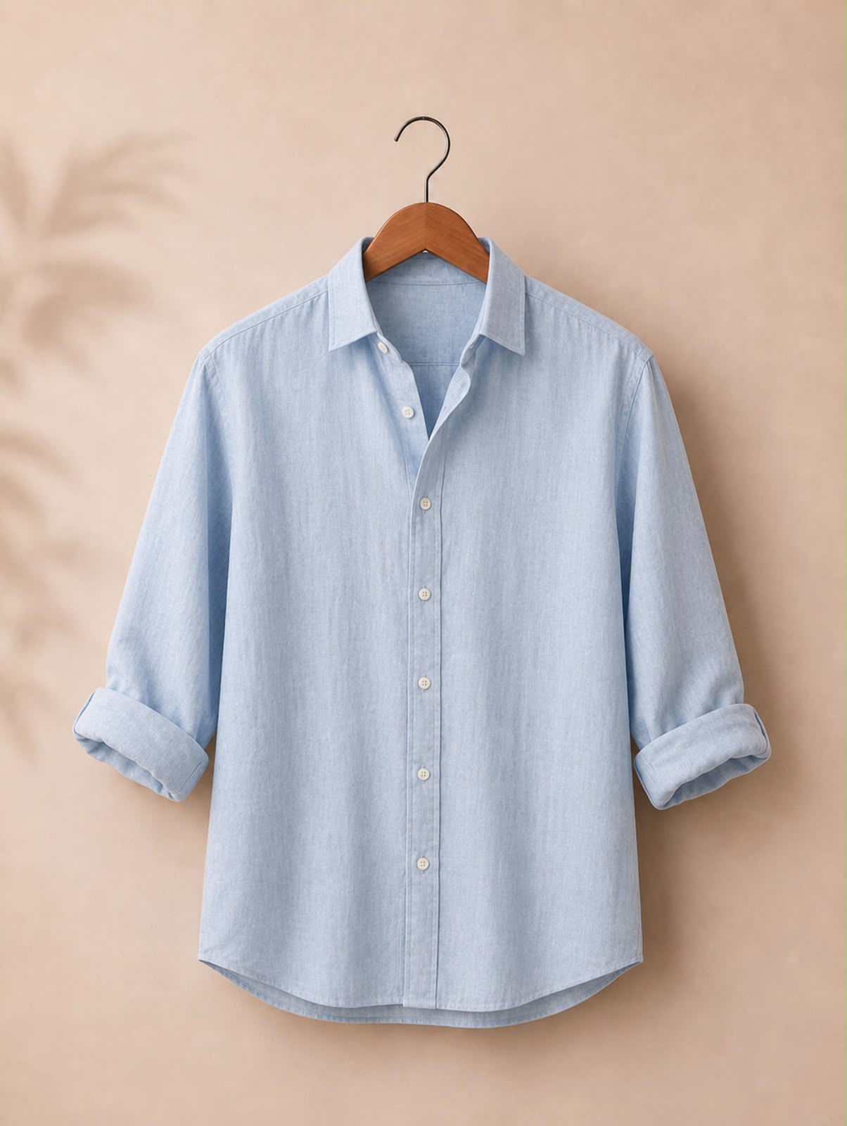 Light Blue Irish Linen Shirt